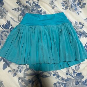 Aerie Vibrant Blue Pleated Mini Skirt